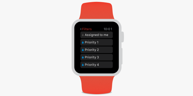 todoist for apple watch filters