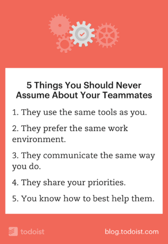 5 things to never assume