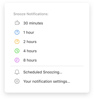 snooze notifications