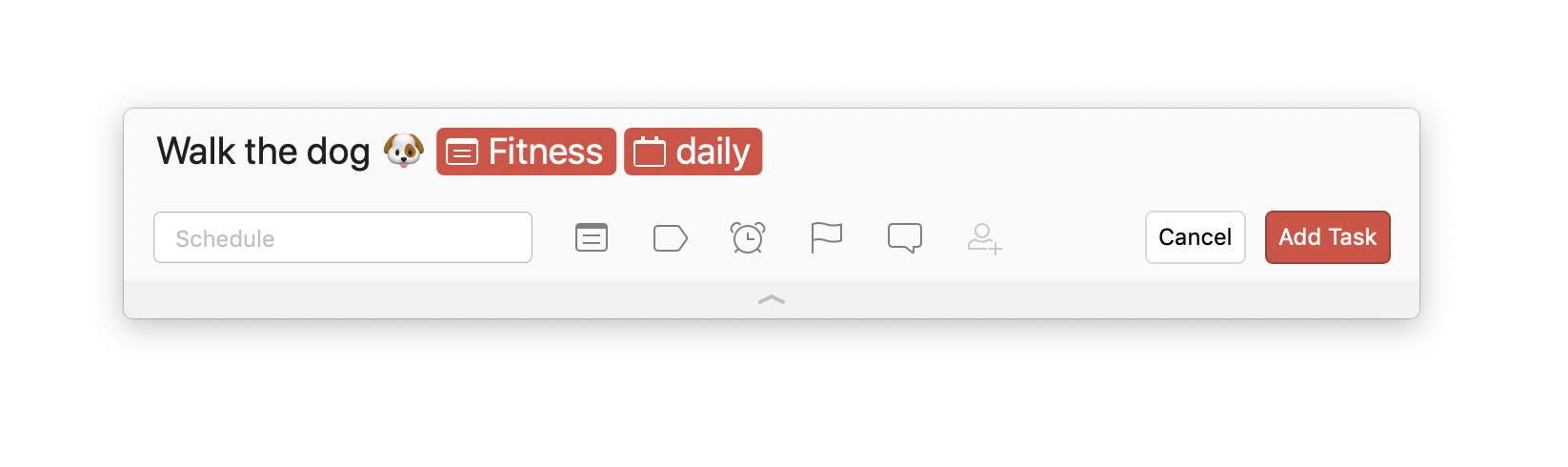 Set a recurring task in Todoist for physical activity