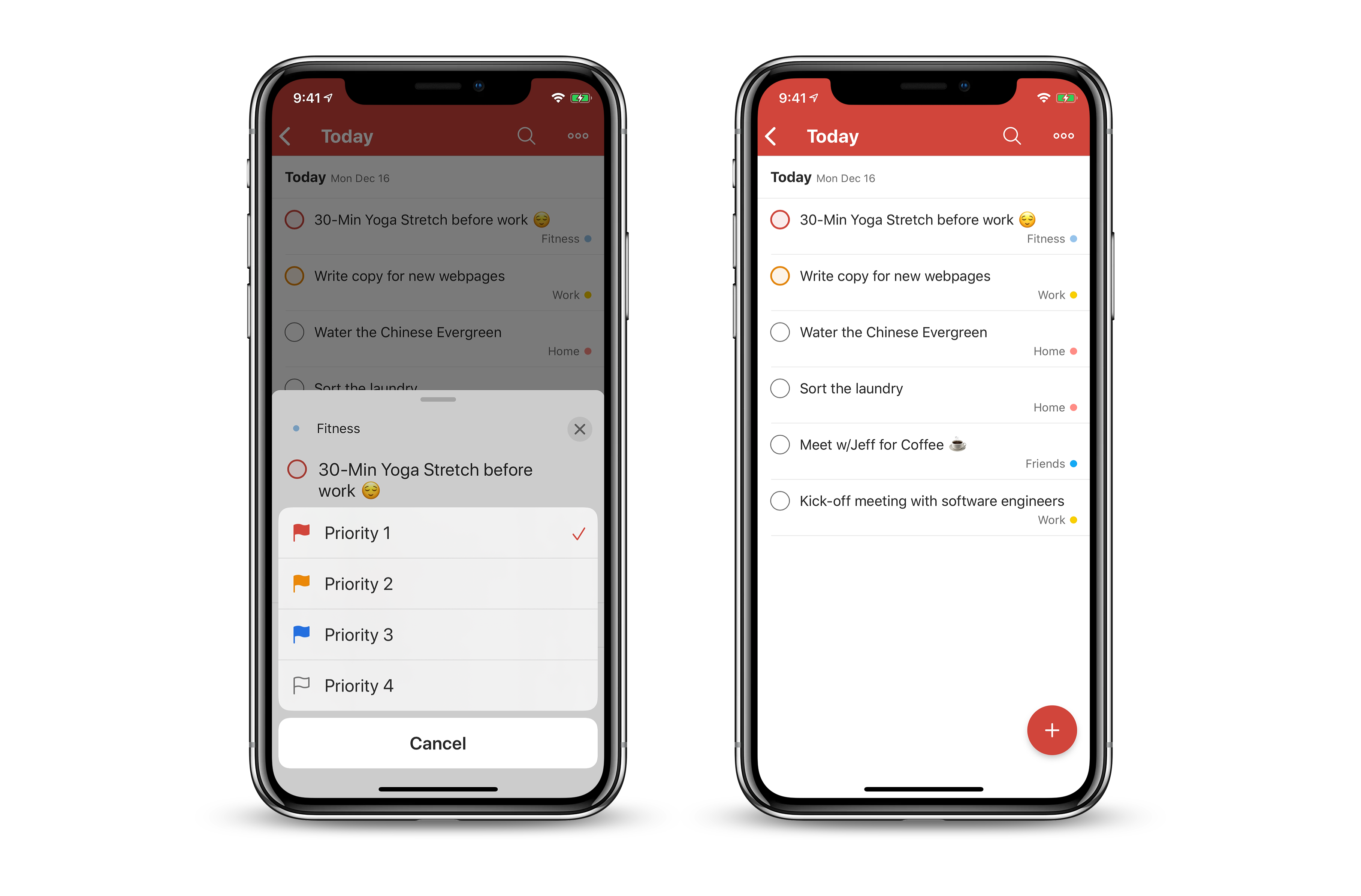 Add priority levels to your to-dos in Todoist