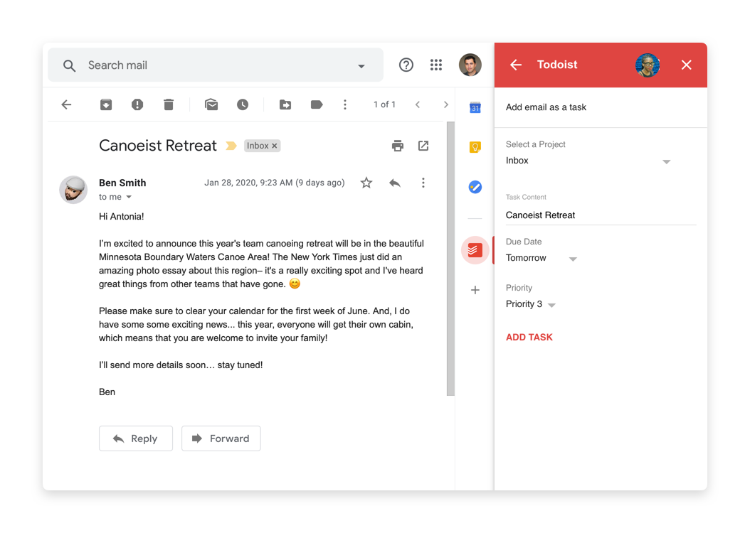 Gmail  Todoist