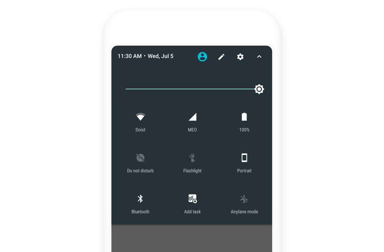 Android quick settings tile