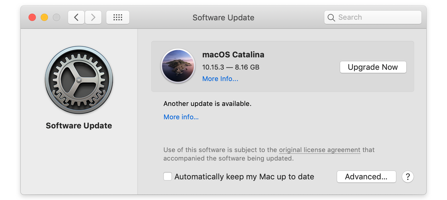 Keep your software updated on MacOS