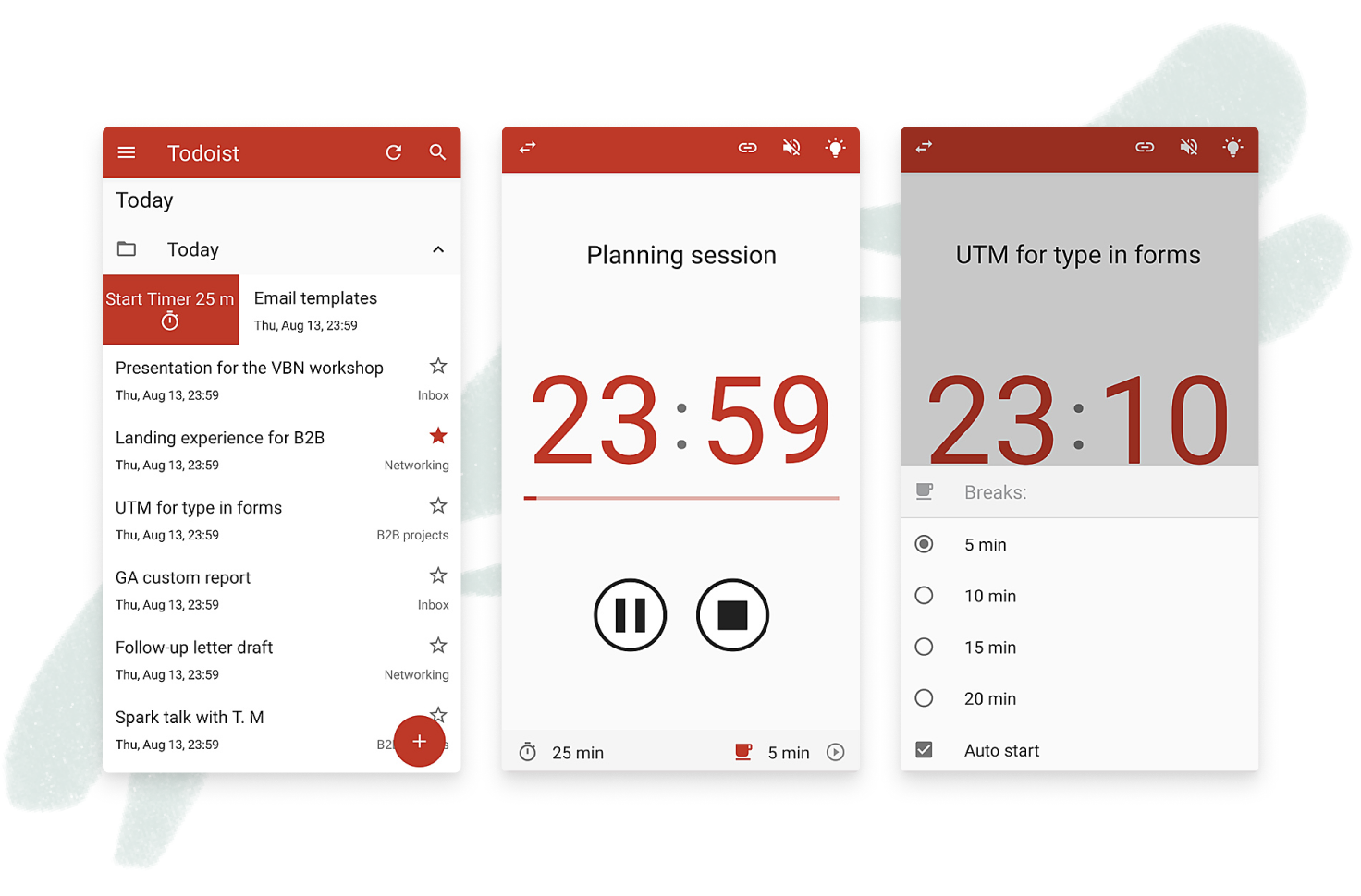 Todoist integrations Pomodome