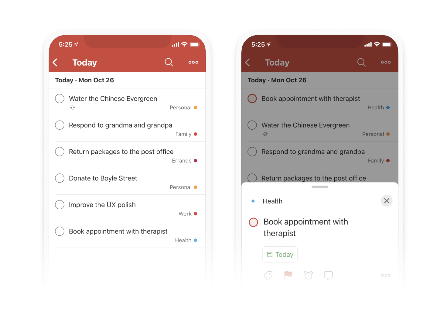 Todoist for health therapy mental health