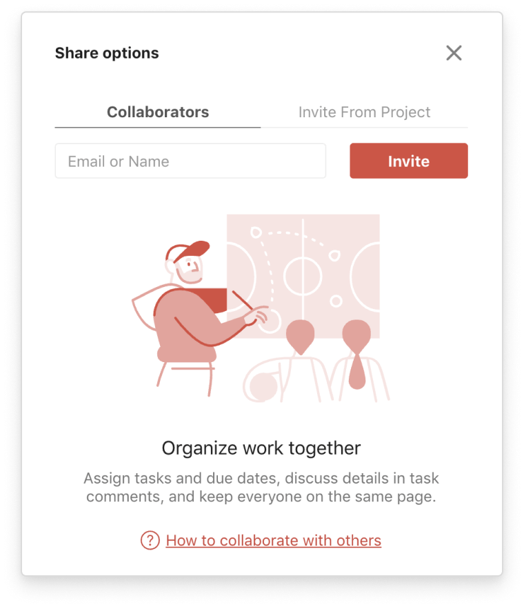 Todoist for health share projects