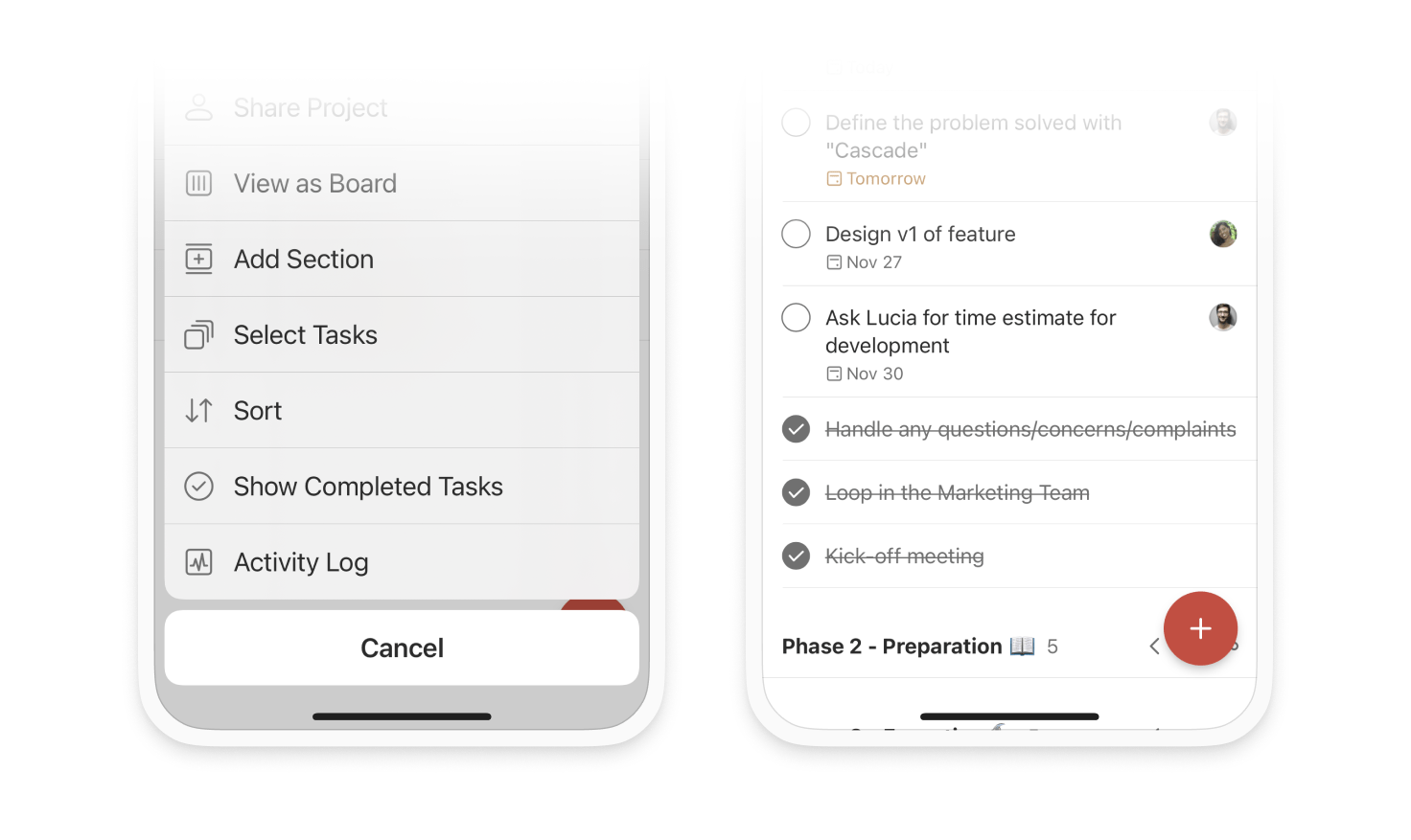 todoist for managers View completed Tasks for a Project