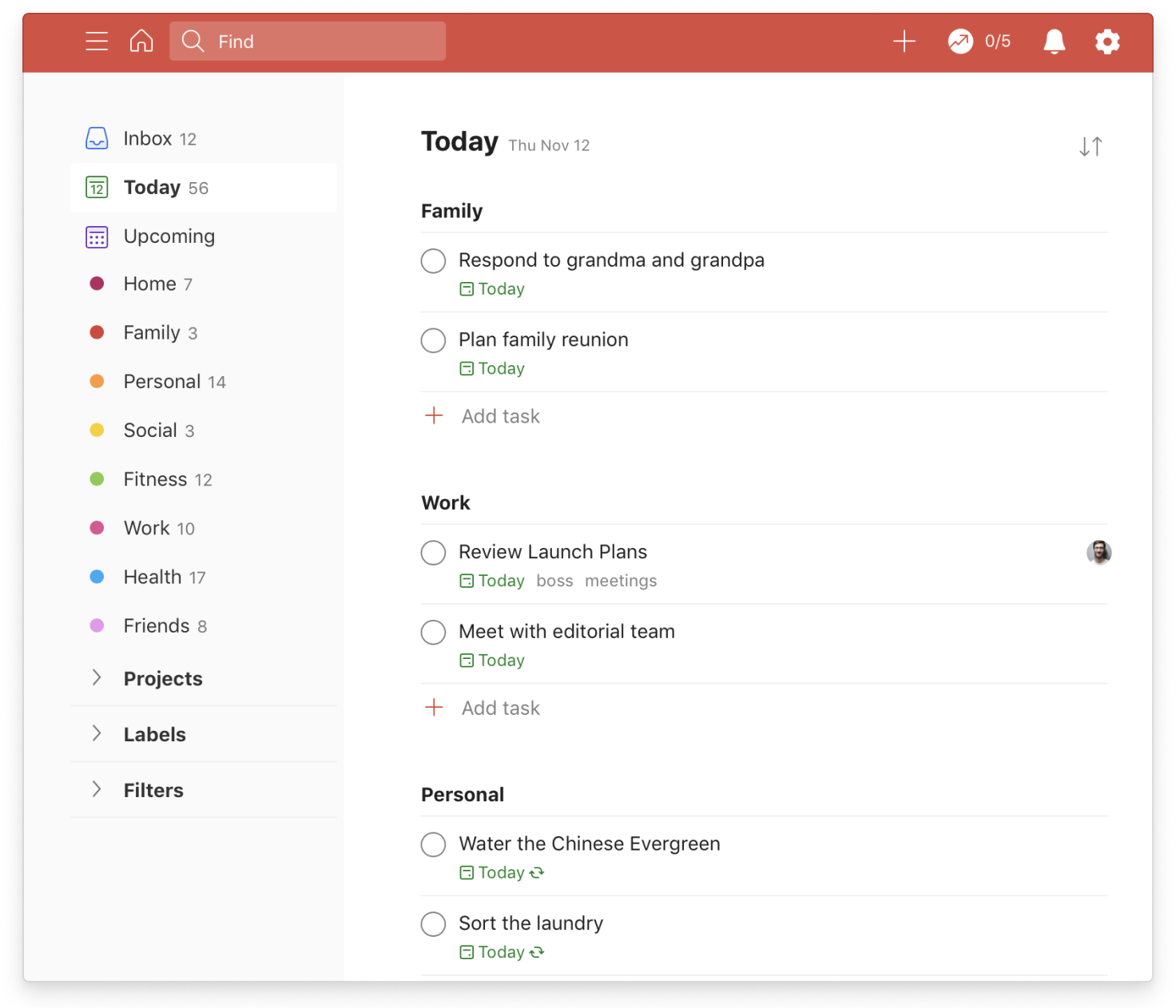 how to prioritize todoist today view