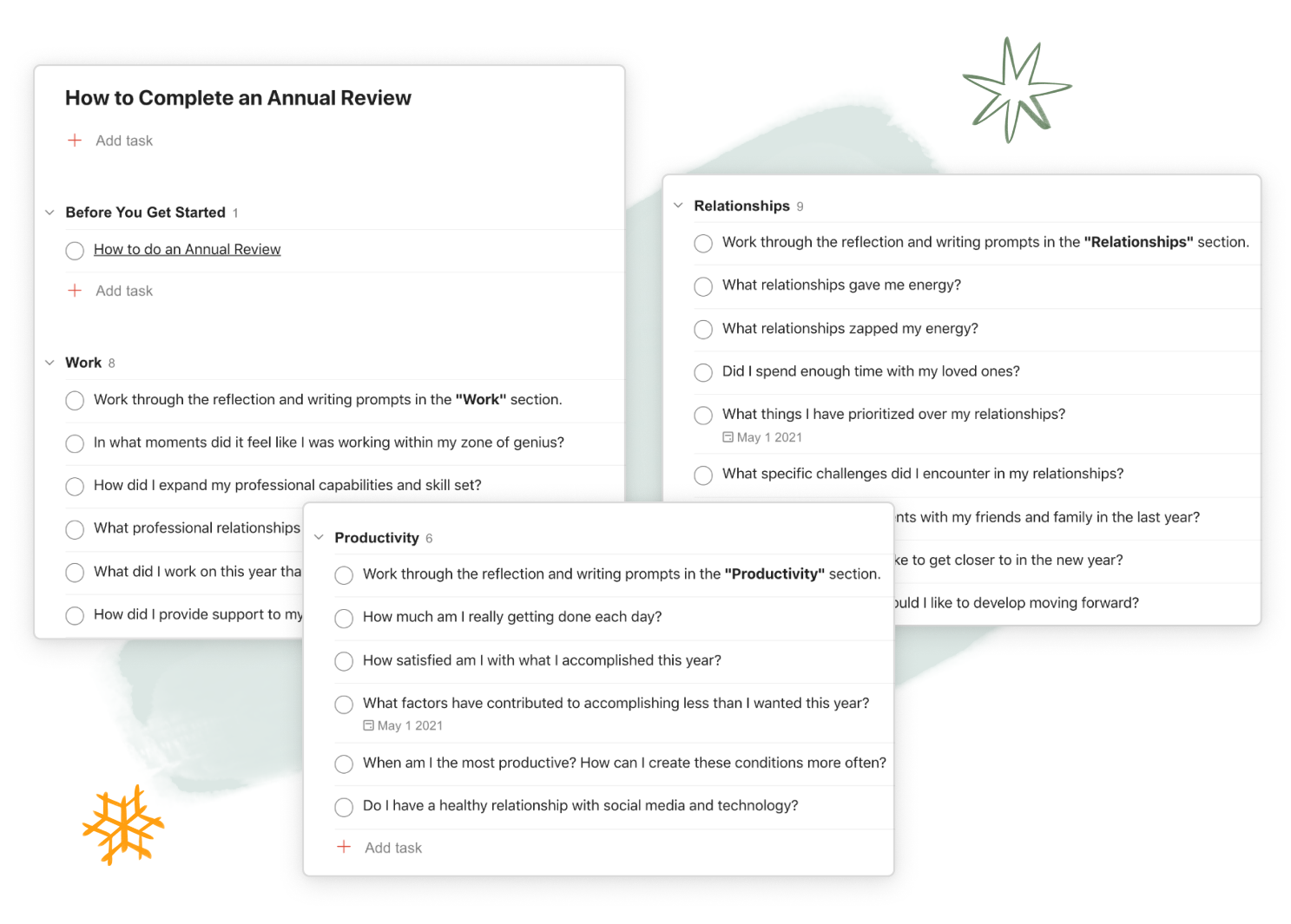 annual review template