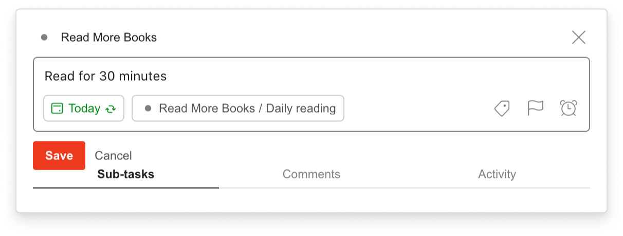 How to Read More Books in the New Year recurring task