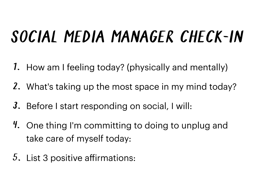 social media deep work check-in